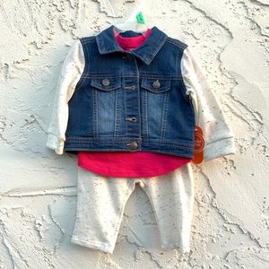 2/$10 Wonder Nation Toddler Girl 3 Piece Set